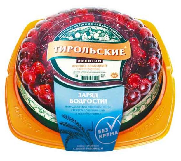 

Пирог ягодно-злаковый «ТИРОЛЬСКИЕ ПИРОГИ» с дикой пшеницей, 730 г