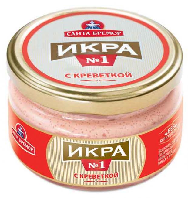 Икра Санта Бремор деликатесная с креветкой 180 г 146₽