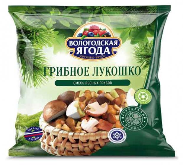 Смесь лесных грибов «Вологодская ягода. Кружево вкуса» Грибное лукошко быстрозамороженные резаные, 300 г