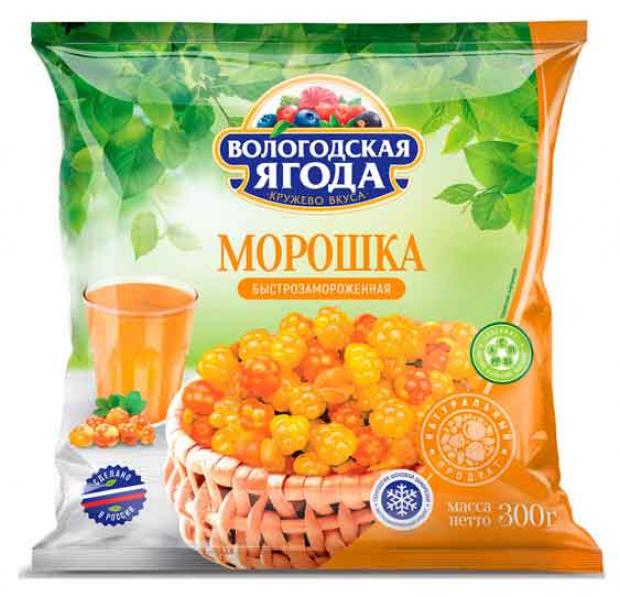 Морошка Вологодская ягода Кружево вкуса быстрозамороженная 300 г 515₽
