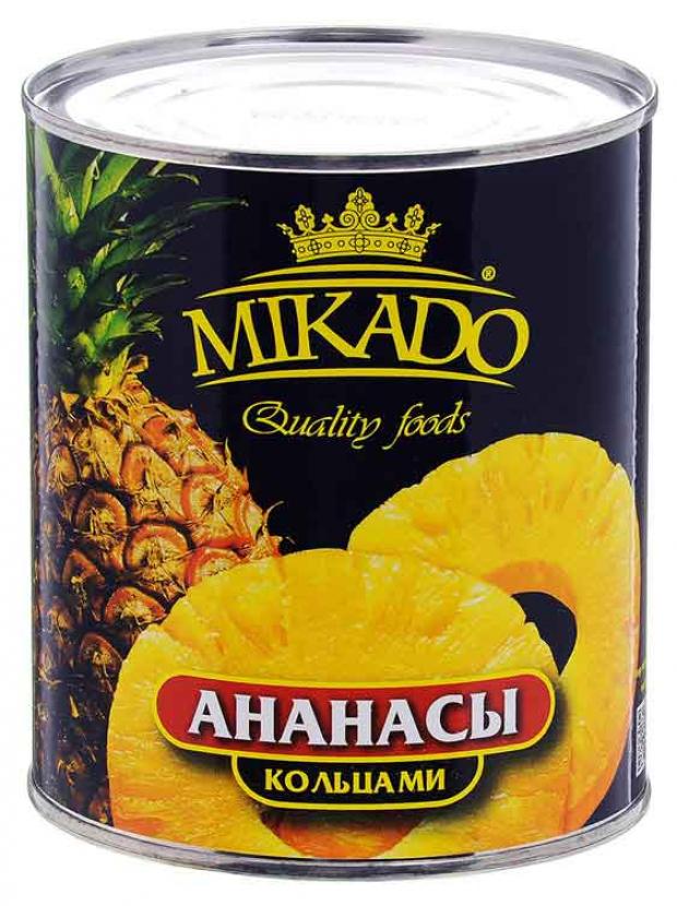 

Ананасы Mikado в сиропе кольца, 850 мл