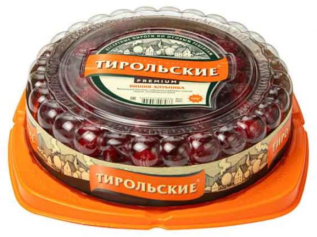 

Пирог «Тирольские» Вишня-клубника, 680 г