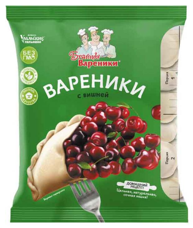Вареники Братцы Вареники с вишней замороженные 350 г 103₽