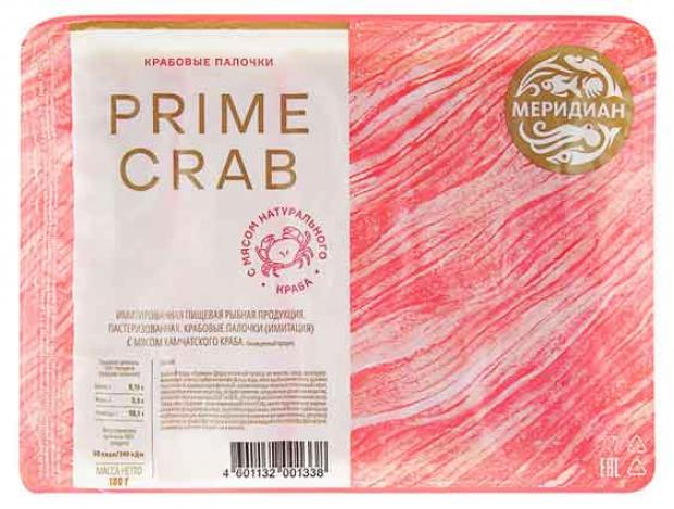 Крабовые палочки Меридиан Prime Crab 180 г 159₽