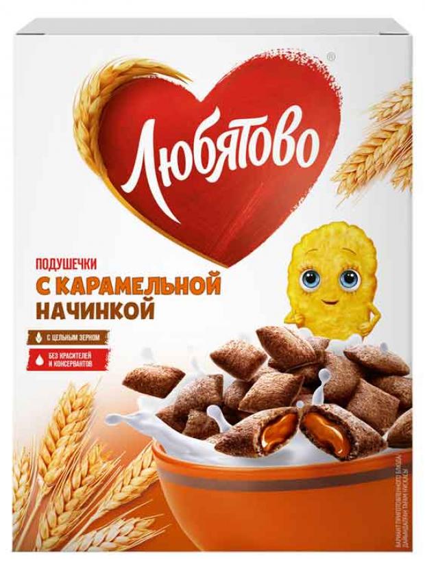 Готовый завтрак «Любятово» подушечки карамельные, 250 г