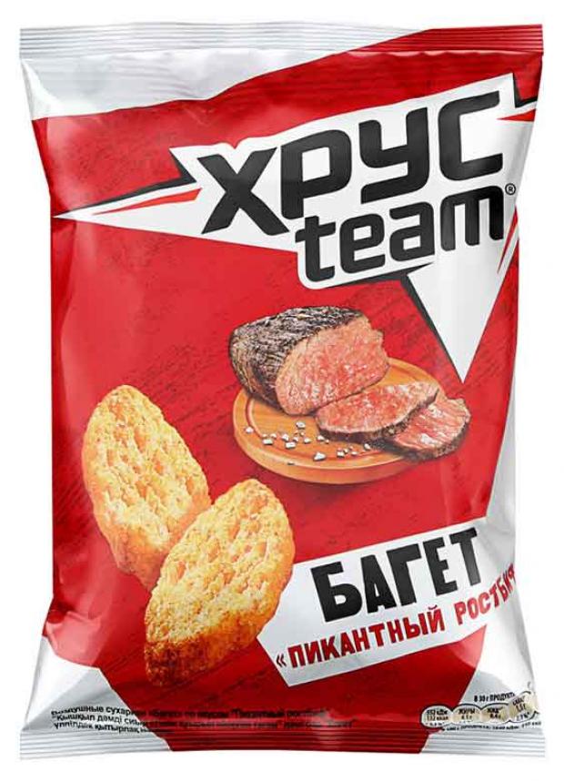 

Сухарики Хрусteam Багет Пикантный Ростбиф, 45 г