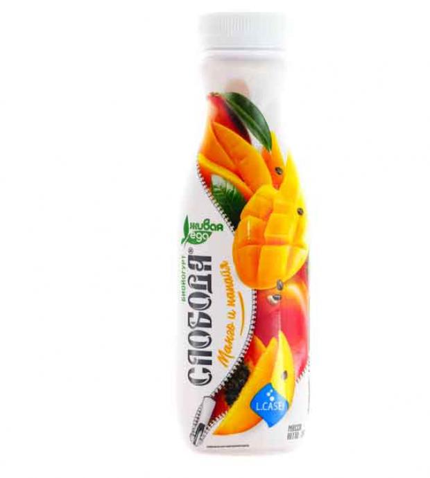 Биойогурт питьевой Слобода LCasei с Манго и папайей 2 260 г 59₽