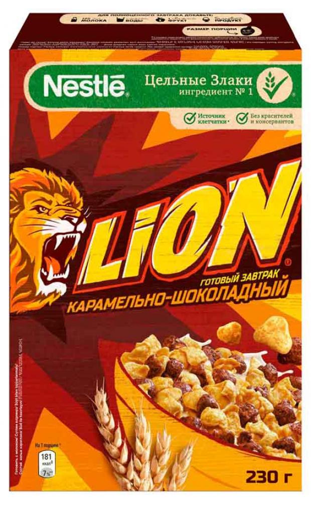 Готовый завтрак LION карамельно-шоколадный, 230 г