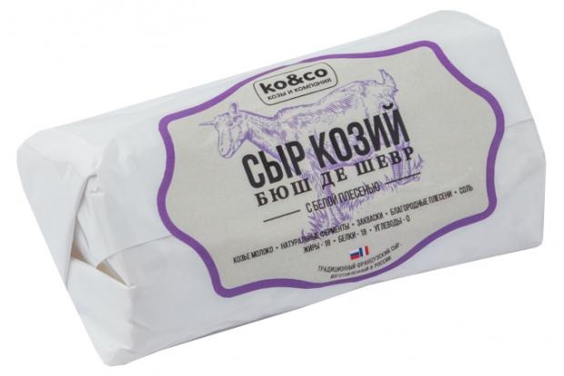 

Сыр мягкий KO&CO Бюш Де Шевр из козьего молока с белой плесенью 45%, 100 г