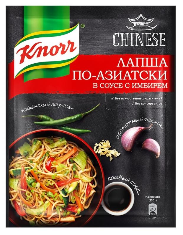 

Приправа Knorr Chinese Лапша по-азиатски в соусе с имбирем, 30 г