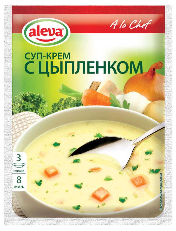 

Крем-суп Aleva с цыпленком, 49 г