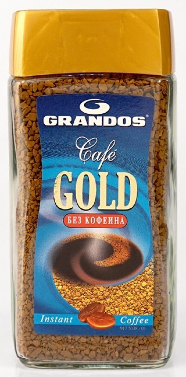 

Кофе растворимый Grandos Gold Decaf сублимированный без кофеина, 100 г