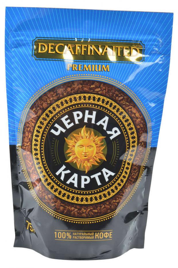 

кофе растворимый «Черная Карта» декофиинизированный, 75 г