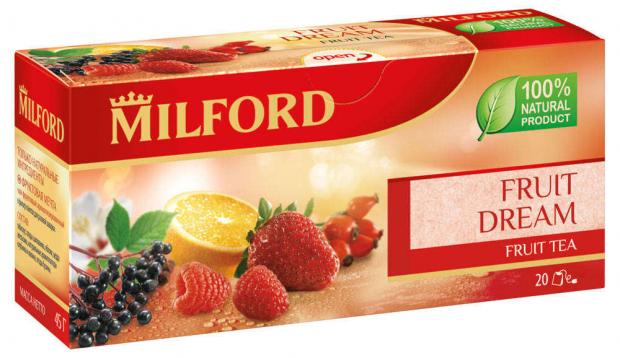 Чай фруктовый MILFORD Фруктовая мечта в пакетиках 20х2 г 92₽