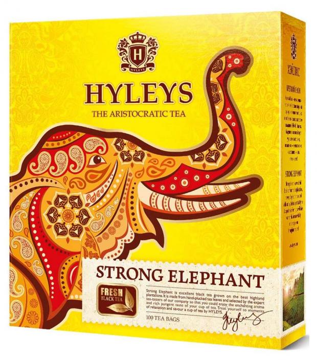 

Чай черный Hyleys Крепкий слон в пакетиках, 100х 1,5 г