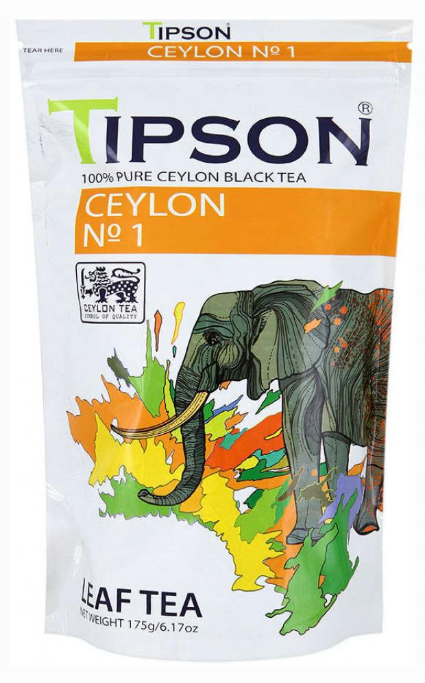 

Чай черный Tipson Ceylon №1 листовой, 175 г