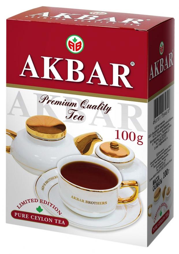 

Чай черный AKBAR 100 Years цейлонский листовой, 100 г