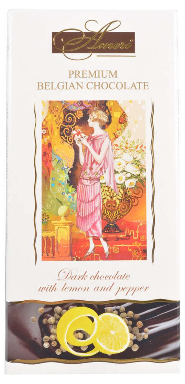 

Шоколад Ameri Premium Belgian Chocolate горький с лимоном и черным перцем, 100 г