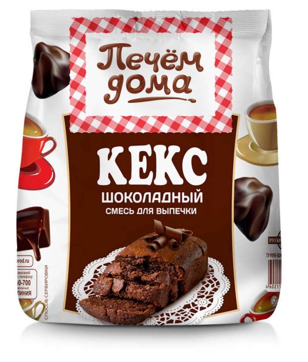 Смесь для выпечки «Печём дома» кекс шоколадный, 300 г
