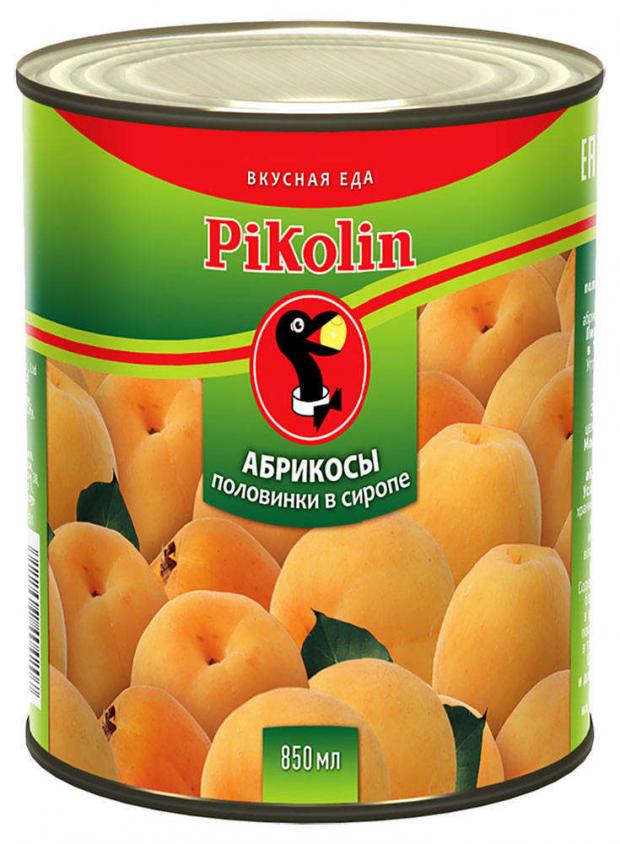 

Абрикосы Pikolin половинки в сиропе, 850 мл