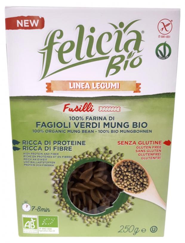 

Паста Felicia Fusilli из муки зеленой фасоли Felicia БИО, 250 г
