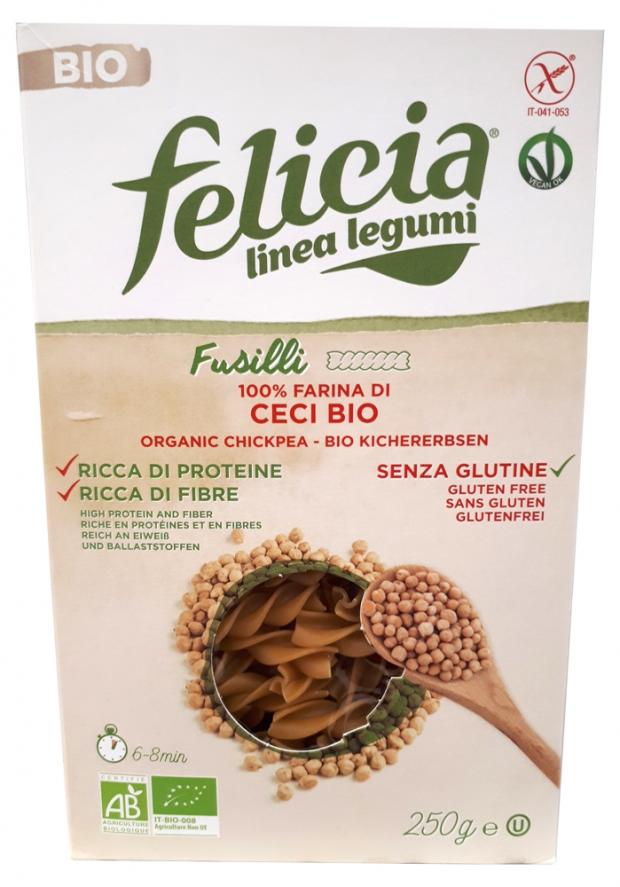 

Паста Felicia Fusill из муки нута БИО, 250 г