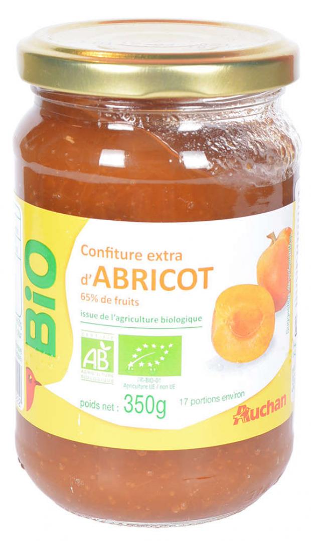 

Варенье АШАН абрикосовое БИО, 350 г