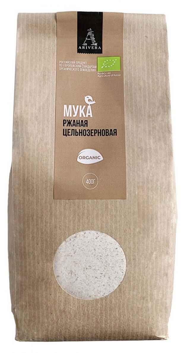Мука Аривера ржаная цельнозерновая БИО 400 г 92₽