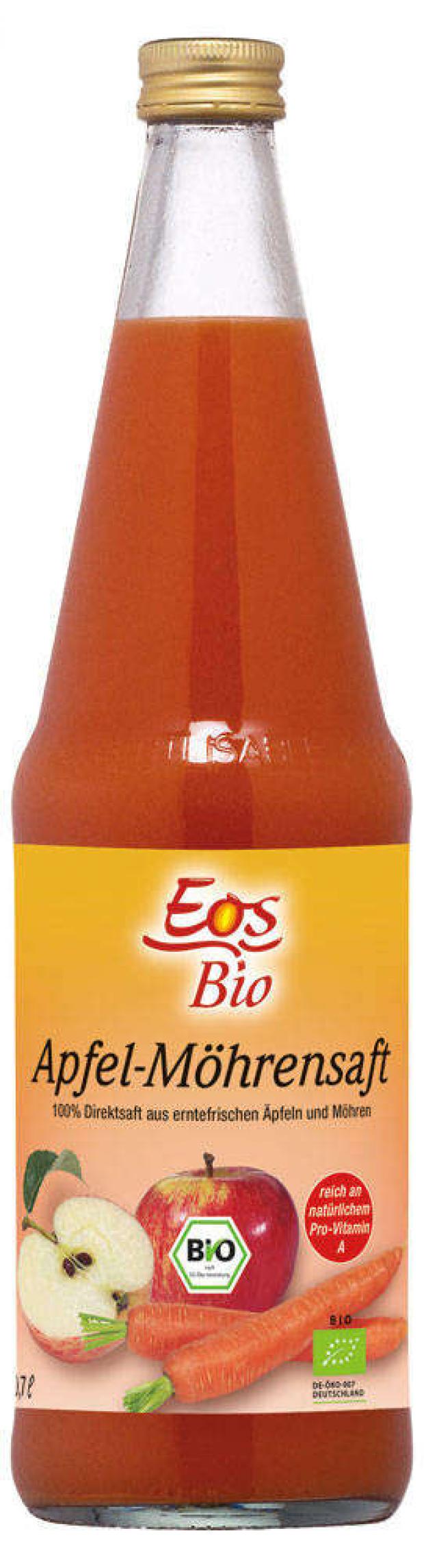 Сок Eos Bio яблочно-морковный прямого отжима, 700 мл