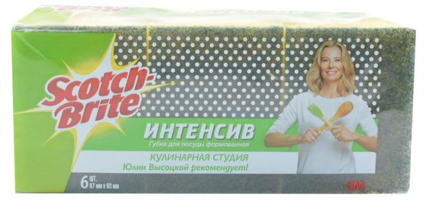 

Губка для посуды Scotch-Brite Интенсив, 6 шт