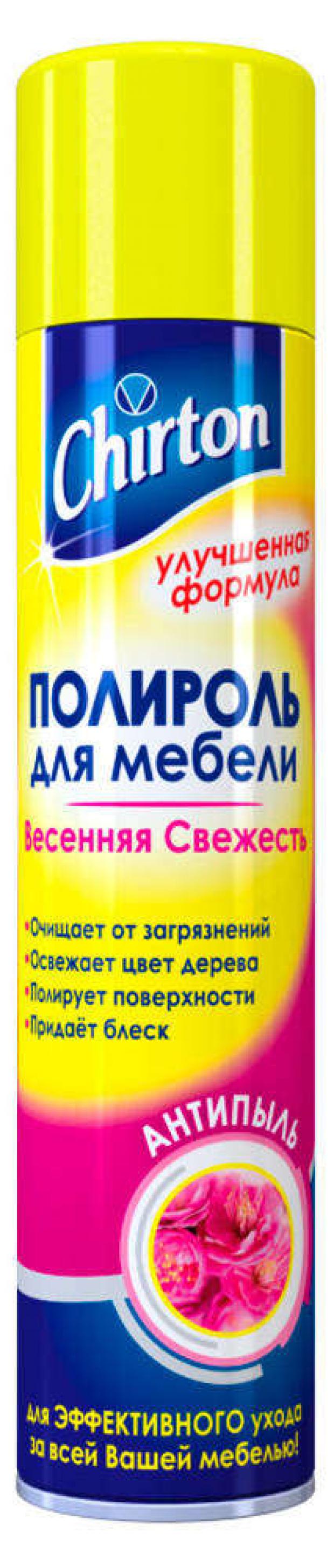 Полироль для мебели Chirton Весенняя свежесть антипыль 300 мл 118₽