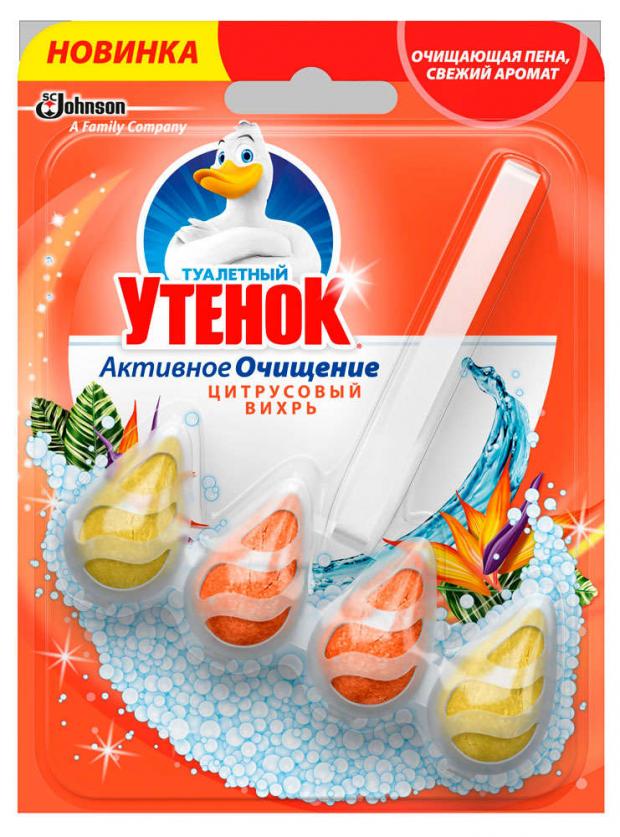 

Блок для туалета «Туалетный утенок» Цитрусовый вихрь, 38,6 г