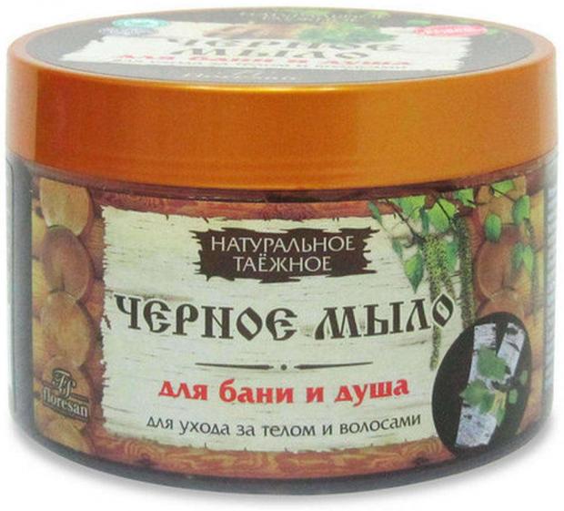 Мыло для тела и волос Floresan черное натуральное 450 г 171₽