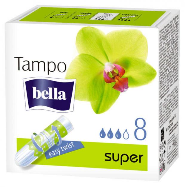 Тампоны гигиенические Bella Super Easy Twist без аппликатора 8 шт 64₽