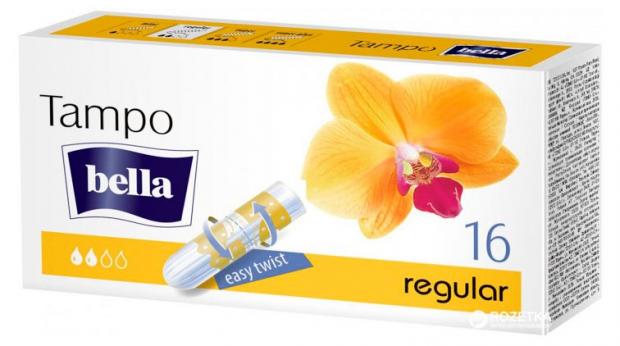 Тампоны гигиенические Bella Tampo Regular без аппликатора 16 шт 114₽