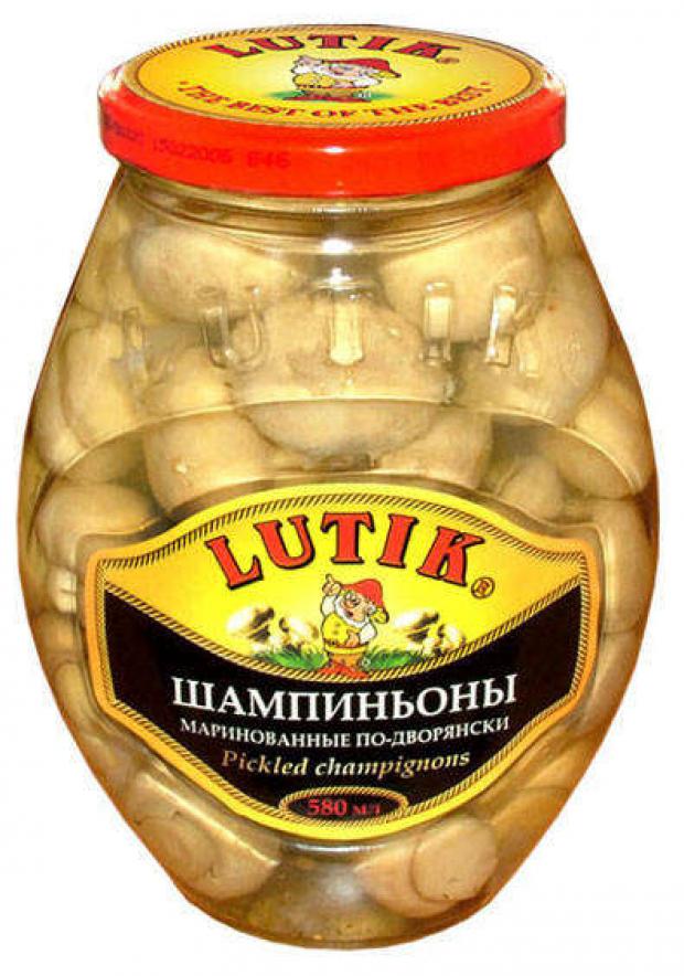 

Шампиньоны Lutik маринованные по-дворянски, 580 мл