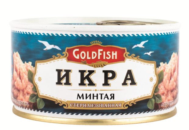 Икра минтая GoldFish стерелизованная, 120 г