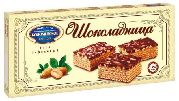 Торт вафельный «Шоколадница» с орехом, 270 г