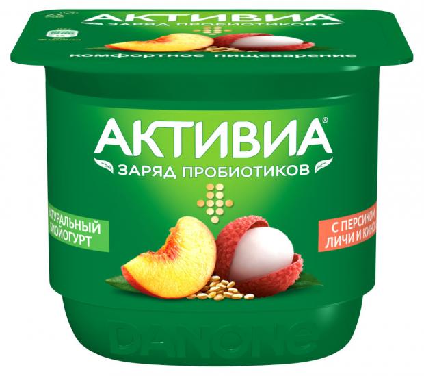 

Йогурт «Активиа» персик личи киноа 2.9%, 150 г