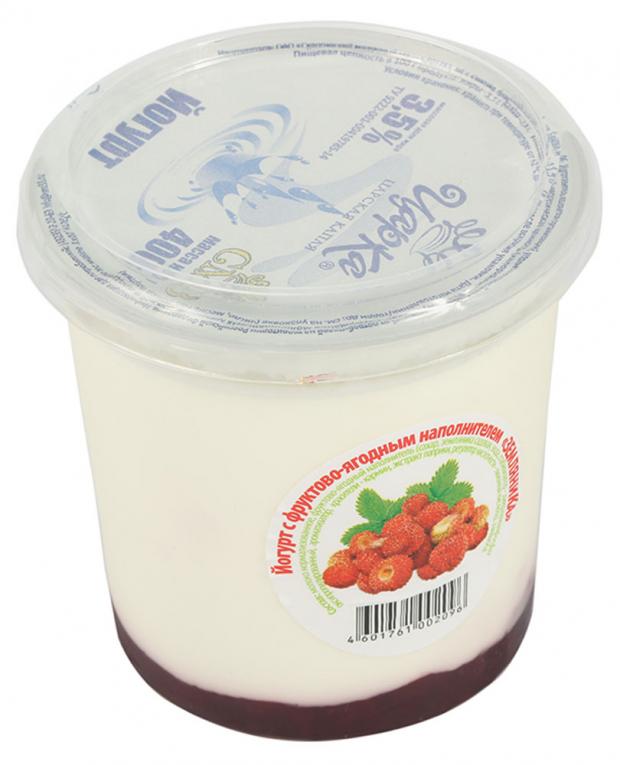 Йогурт ЦарКа земляника 35 400 г 58₽