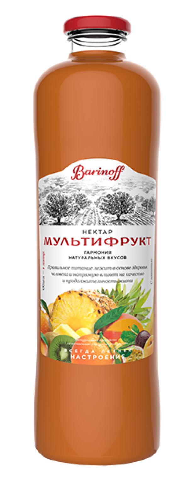Нектар Barinoff Мультифрукт с мякотью 1 л 120₽