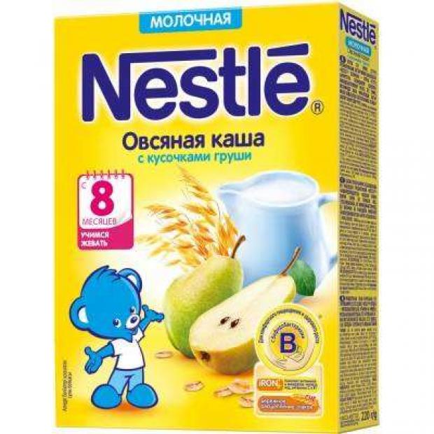 

Каша молочная Nestle овсяная с кусочками груши с 8 мес, 220 г