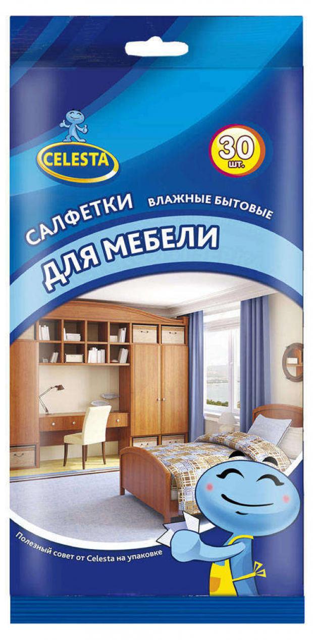 Влажные салфетки для мебели Celesta 30 шт 41₽