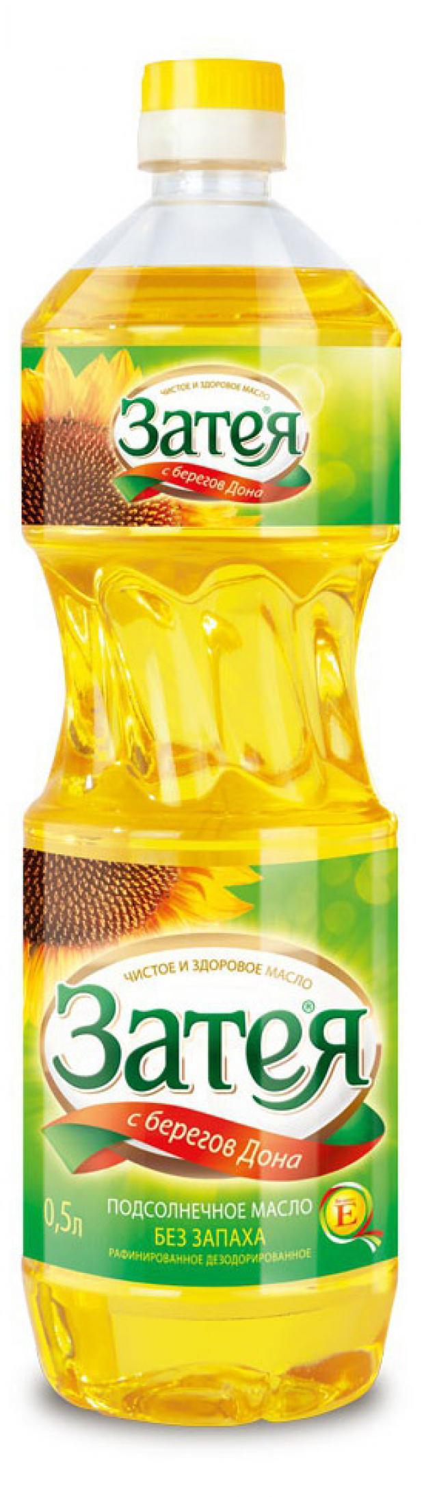 Масло подсолнечное Затея рафинированное 500 мл 55₽