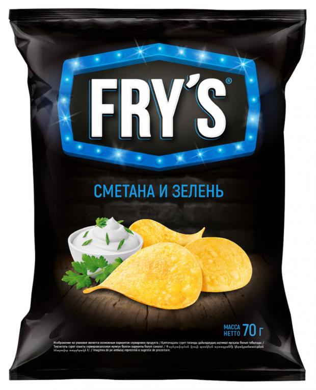 

Чипсы картофельные Fry's со вкусом сметаны и зелени, 70 г