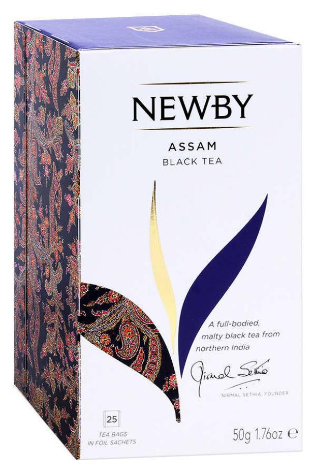 

Чай черный Newby Assam в пакетиках, 25х2 г