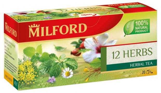 Напиток чайный MILFORD 12 трав 20х2 г 107₽