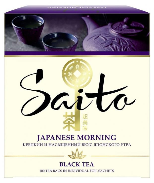 

Чай черный Saito Japanese Morning в сашетах, 100х2 г