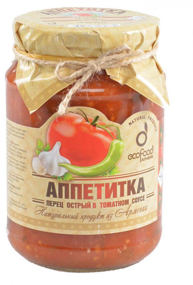 

Перец острый Ecofood Аппетитка в томатном соусе, 750 г