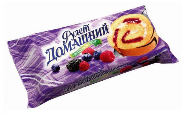 

Рулет бисквитный «Домашний» ягодный, 150 г